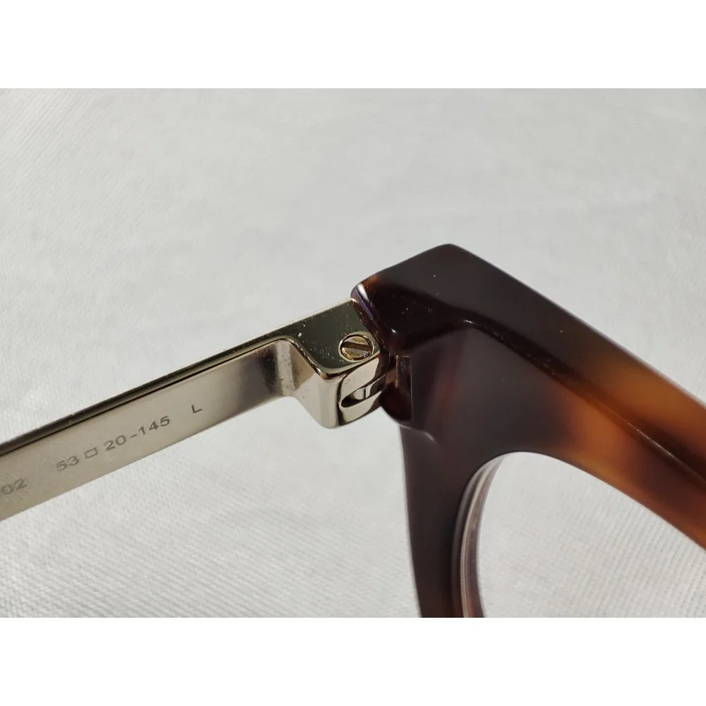 Saint Laurent SL 583 002 Havana Silver Eyeglasses Frames 53-20-145 Italy... - Picture 6 of 13